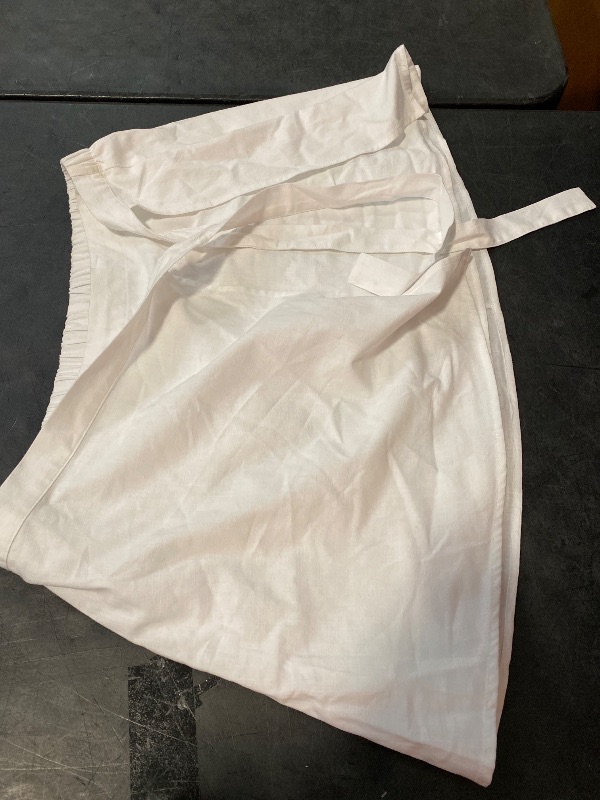 Photo 1 of L Women's Tie Mini a-Line Skirt White