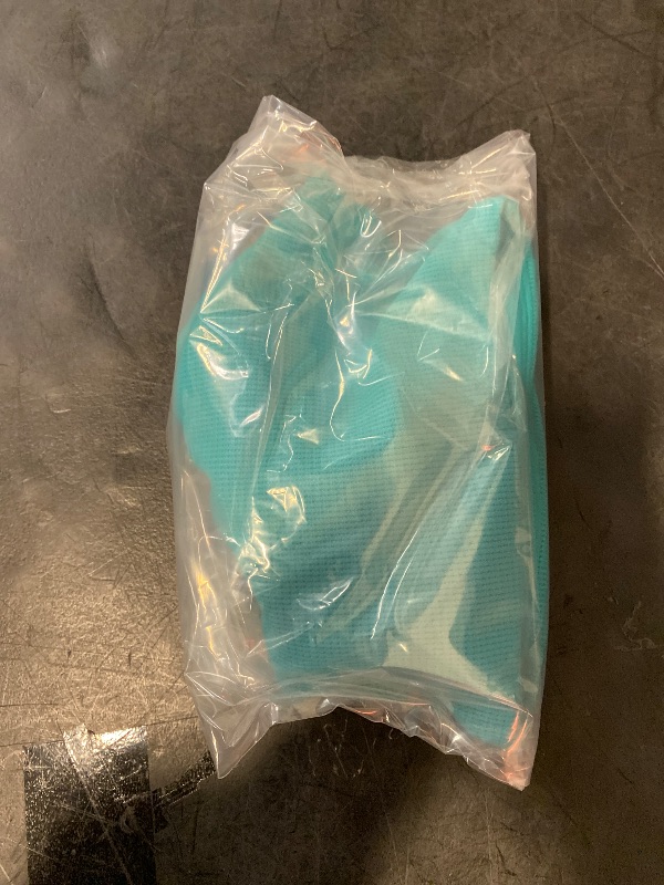 Photo 1 of  L Women's Pique High Waist High Leg Medium Coverage Bikini Bottom Teal Blue