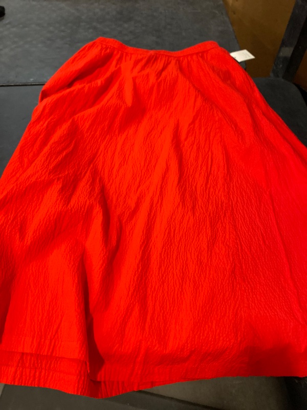 Photo 1 of L Women's Maxi Picnic a-Line Skirt Red