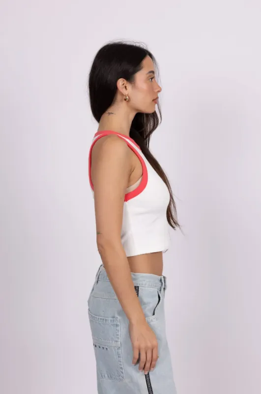 Photo 1 of M Tank Top White/Pink 