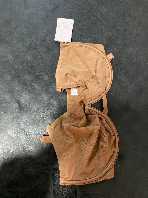 Photo 1 of 32DDD Women's Mesh Unlined Demi Bra Brown