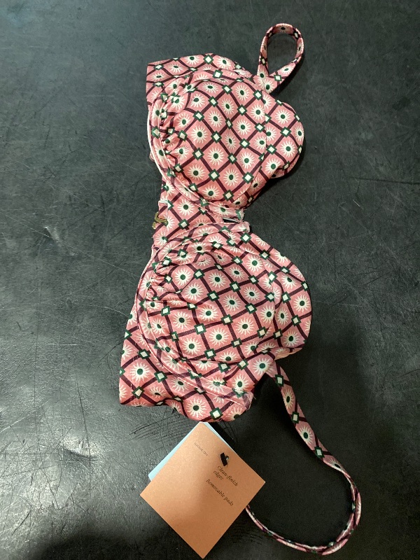 Photo 1 of 34D Women's Geo Print Balconette Underwire Bikini Top Multi