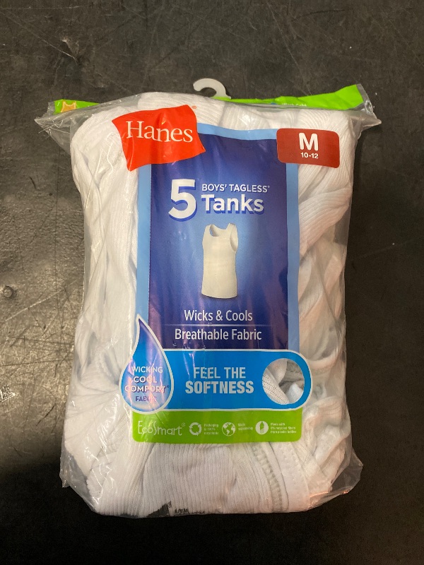 Photo 1 of (M) Hanes EcoSmart Boys' Tank, 5-Pack