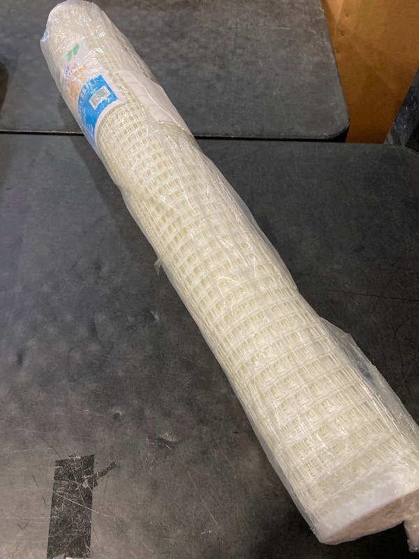 Photo 1 of 3/4" Square Mesh Plastic Fence Roll (40" x 25' - White) - Unobtrusive 40 Inch High Temporary Garden Fencing Netting to Protect Plants, Patio, Yards and Outdoor Spaces from Deer & Animals