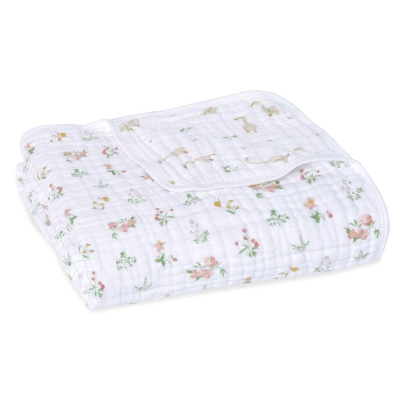Photo 1 of Essentials Dream Blanket, Muslin Baby Blankets for Girls & Boys, Ideal Lightweight Newborn Nursery & Crib Blanket, Country Floral