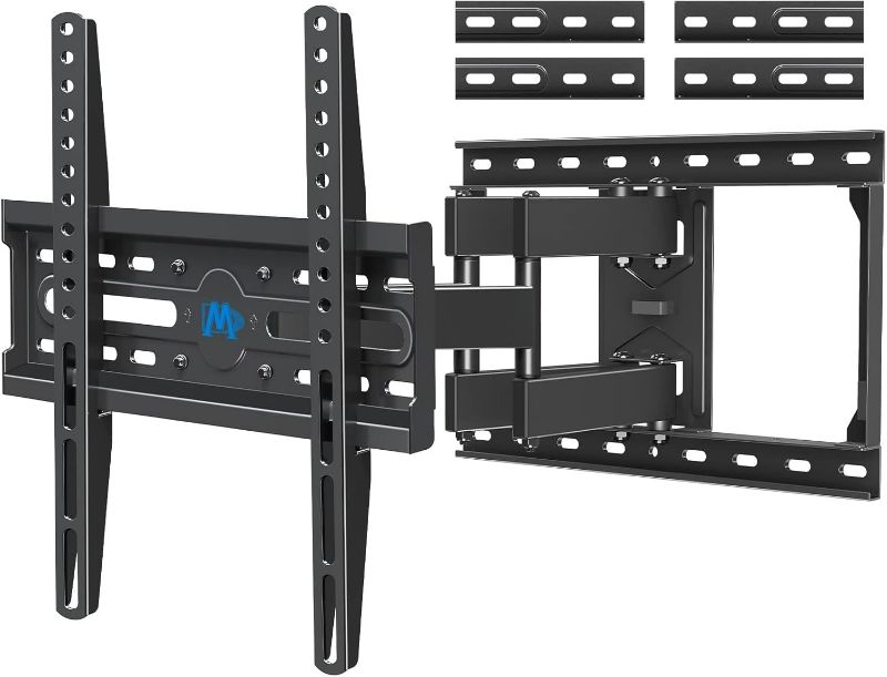 Photo 1 of Mounting Dream TV Wall Mount for Most 32-65 Inch TV, Full Motion TV Mount with Dual Arms, Wall Mount Bracket with Swivel and Tilt, Fits 16", 18", 24" Studs, Max VESA 400x400mm, 99 LBS, MD2380-24K
