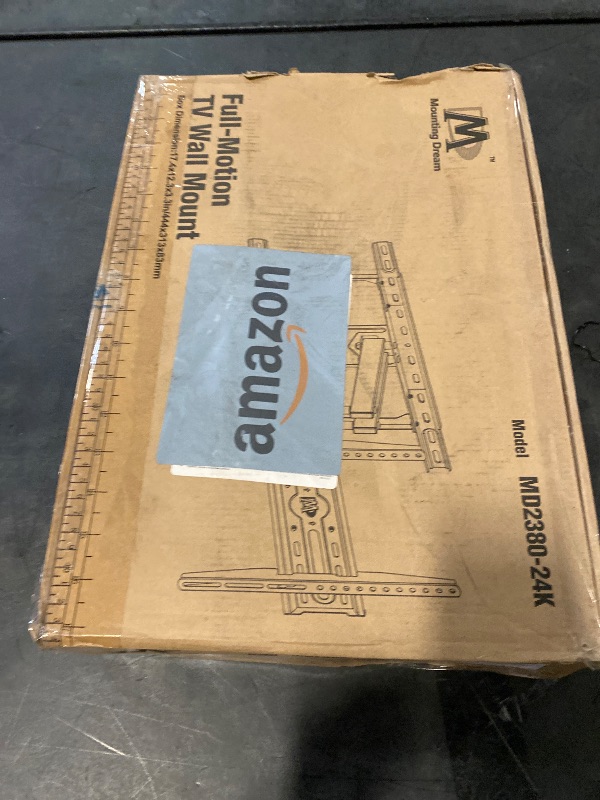 Photo 1 of Mounting Dream TV Wall Mount for Most 32-65 Inch TV, Full Motion TV Mount with Dual Arms, Wall Mount Bracket with Swivel and Tilt, Fits 16", 18", 24" Studs, Max VESA 400x400mm, 99 LBS, MD2380-24K