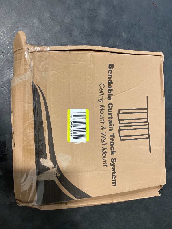 Photo 1 of Ceiling Curtain Track Flexible Bendable Ceiling Curtain Rail Set for Window Door Curtain Shower Room Divider Curtains RV (3 Meters)