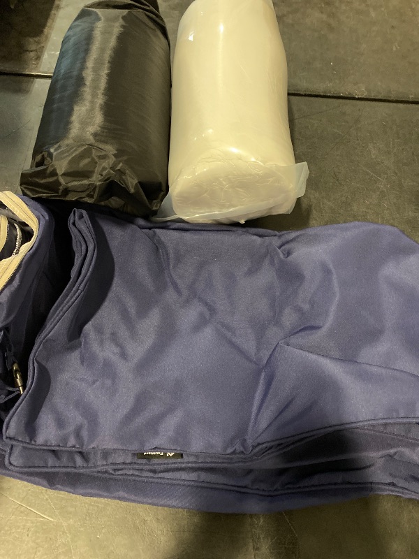 Photo 2 of Outdoor Seat Cushion Set 24 x 24 Inch Waterproof & Fade Resistant Patio Furniture Cushions with Removable Cover, Handle and Adjustable Straps for Chair Sofa Couch