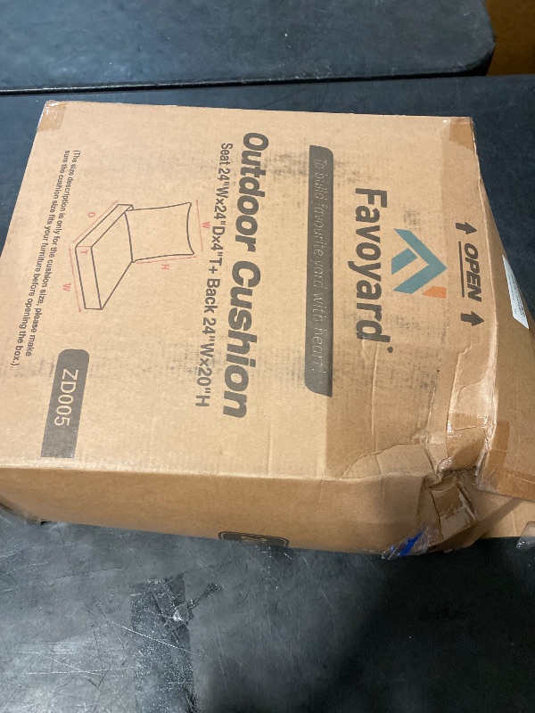 Photo 3 of Outdoor Seat Cushion Set 24 x 24 Inch Waterproof & Fade Resistant Patio Furniture Cushions with Removable Cover, Handle and Adjustable Straps for Chair Sofa Couch