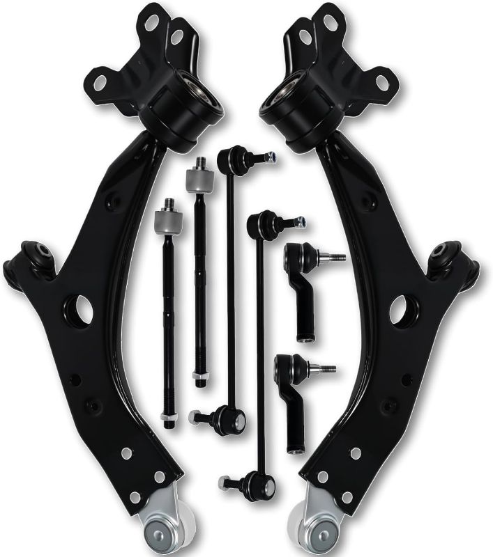 Photo 1 of 8PCS Front Lower Control Arm Stabilizer Sway Bar End Link Outer Tie Rod End Fit for Ford Escape 2013 2014 2015, Replace OE# 524-113 524-114 K750554 ES800955