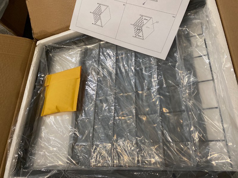 Photo 1 of End Table, 20 Inch Square Side Table w/Mesh Storage Basket, 2-Tier Nightstand Storage Shelf Metal Frame for Living Room Bedroom Kitchen Family and Office