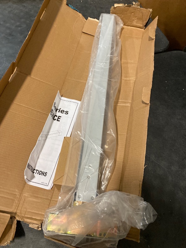 Photo 1 of Dynasty Hardware Push Bar Panic Exit Device for Emergency Exit Doors Painted Aluminum, with Exterior Lever Handle