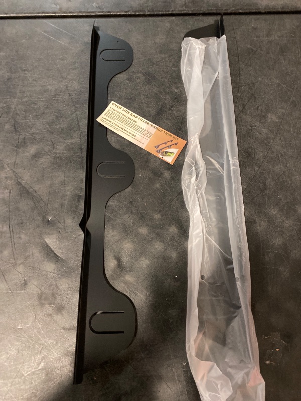 Photo 1 of 2 Pack Stove Gap Covers Stainless Steel - Essential Kitchen Accessories to Fill and Cover Gaps Between Stove and Counter - Keep Your Kitchen Clean and Organized (Black 23.4"L, 0.74" W)