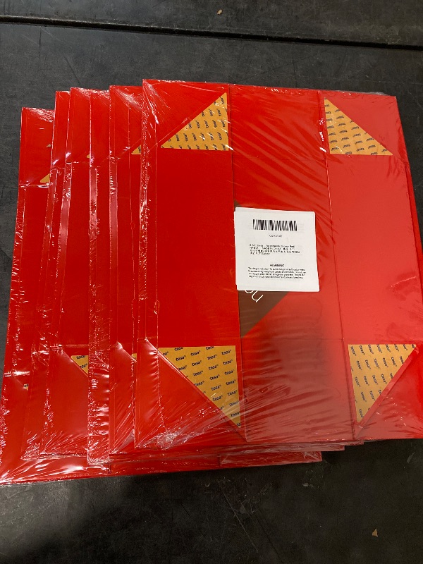 Photo 1 of 6 Large Christmas Gift Boxes with Ribbon 13.5x9x4.1 Inches, Red Gift Boxes with Lids, Bridesmaid Proposal Boxes, Magnetic Gift Box for presents (Glossy Red, Pack of 6)