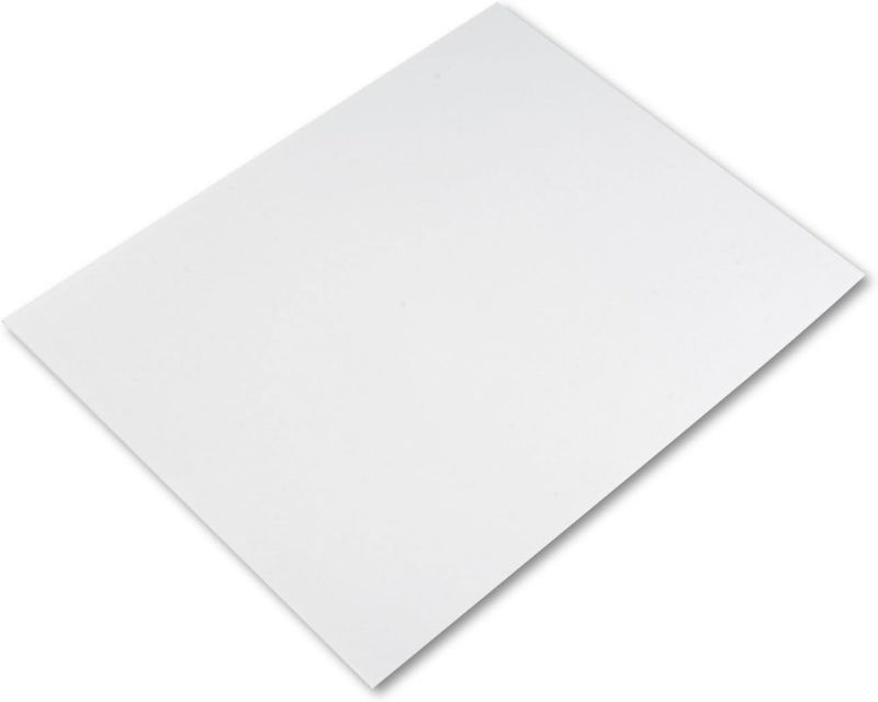 Photo 1 of Peacock Four-Ply Railroad Board, 22 x 28, White, 100