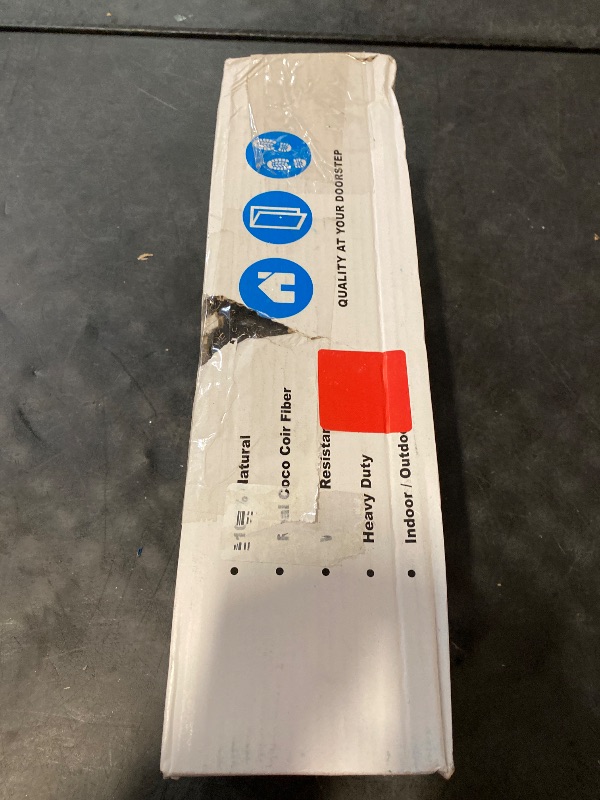 Photo 1 of Door Mat with Heavy Duty Backing, Welcome Doormat, 17.5”x30” Size, Easy to Clean Entry Mat, Beautiful Color and Sizing for Outdoor and Indoor uses, Home Décor