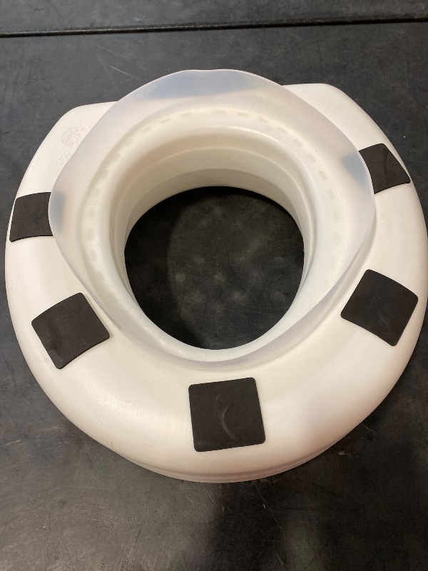 Photo 1 of Lumex Raised Toilet Seat, 4.5" Riser, Non-Locking, Fits Most Toilets