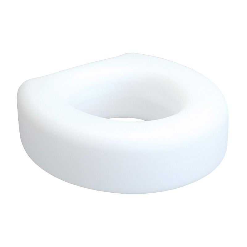 Photo 1 of Lumex Raised Toilet Seat, 4.5" Riser, Non-Locking, Fits Most Toilets