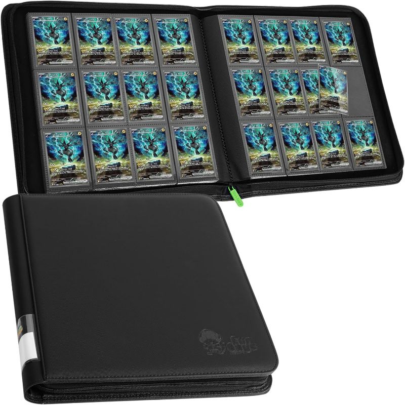 Photo 1 of FunGuys Trading Card Binder, 12 Pocket, 720 Side Loading Sports Card Collection Binder for Yugioh, MTG, TCG