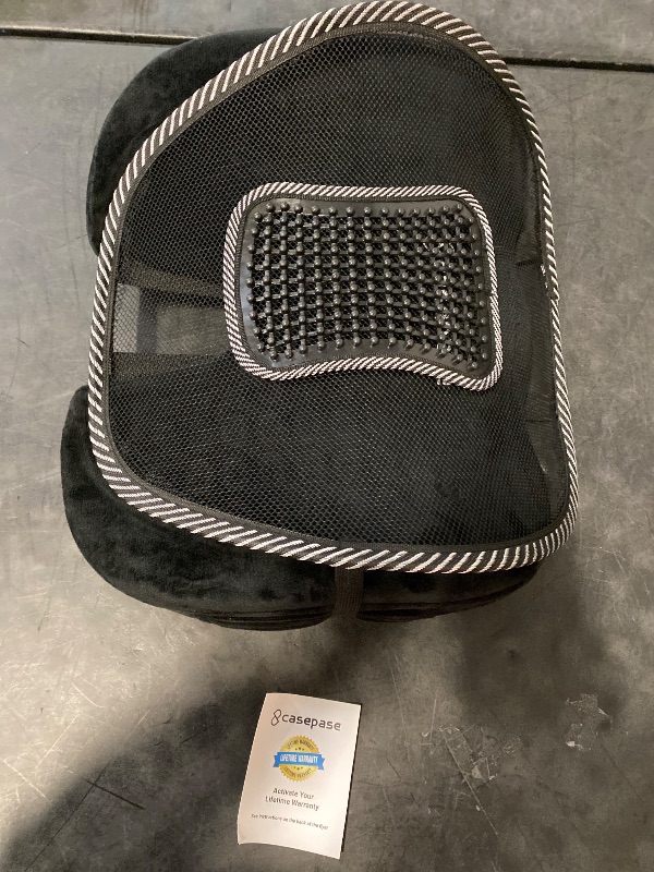 Photo 1 of Mesh Back Lumbar Support and Gel Enhanced Seat Cushion Combo for Car, Office Chair - Breathable, Adjustable Back Support with Cooling Gel Cushion for Posture Correction