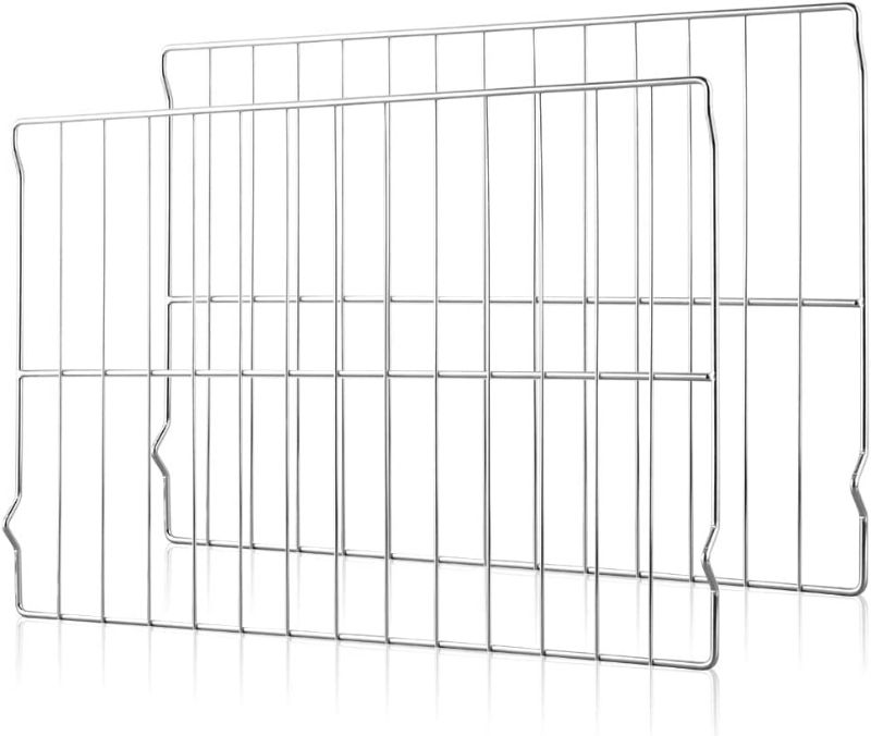 Photo 1 of [Upgraded] 2Pcs Range Oven Racks W10256908 for Whirlpool/KitchenAid/Roper/Maytag/Kenmore Range, Replaces W10138079, 3195710, W10179196, 24" x 15.75" Size, Not Universal