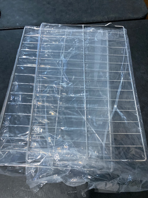 Photo 1 of [Upgraded] 2Pcs Range Oven Racks W10256908 for Whirlpool/KitchenAid/Roper/Maytag/Kenmore Range, Replaces W10138079, 3195710, W10179196, 24" x 15.75" Size, Not Universal