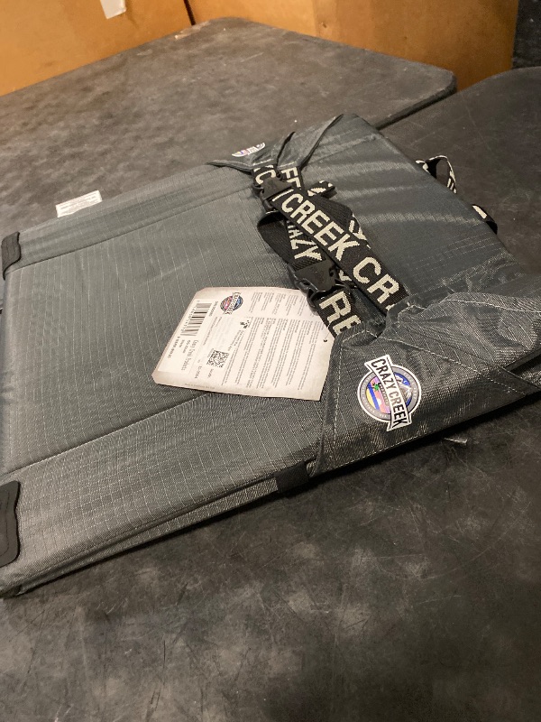 Photo 1 of Crazy Creek Original Chair Perfect for Stadium Seats, Camping, Hiking & More, Comfort On All Terrains, Adjustable Straps, Lightweight Design, Water-Resistant, Slate