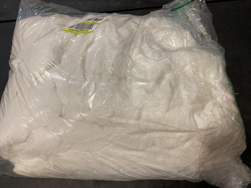 Photo 1 of Luxury 1000GSM Faux Rabbit Fur Throw Blanket, Super Heavy Warm Cozy Blankets for Couch Bed Sofa, Bubble Plush Fuzzy Elegant Soft Reversible Mink Blanket for Living Room Bedroom, Cream White