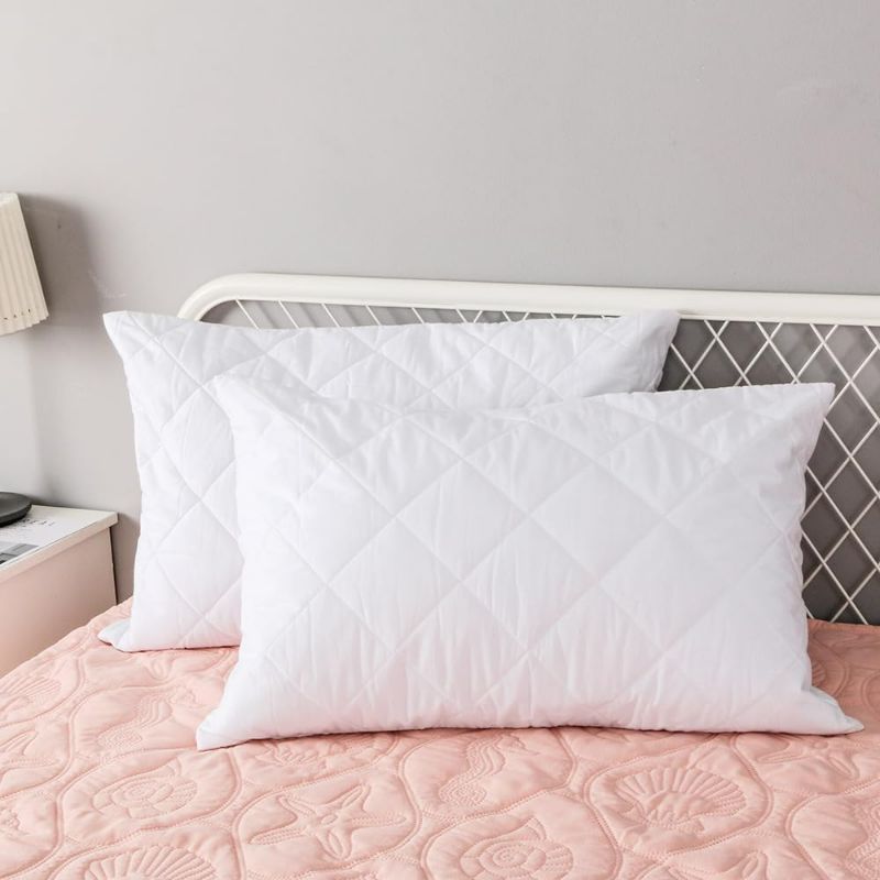 Photo 1 of 2Pcs Solid Color Waterproof Pillowcase Simple is not Simple, Cotton Pillowcase