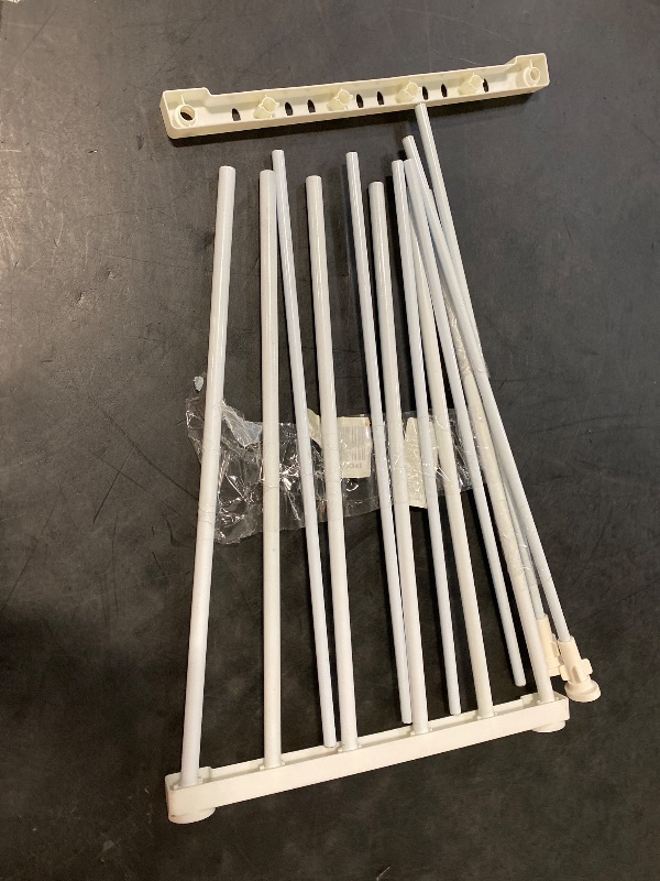 Photo 1 of Adjustable Metal Storage Rack, Expandable Tension Shelf Rod, Stainless Steel, for Wardrobe, Cabinet, Bathroom, Kitchen