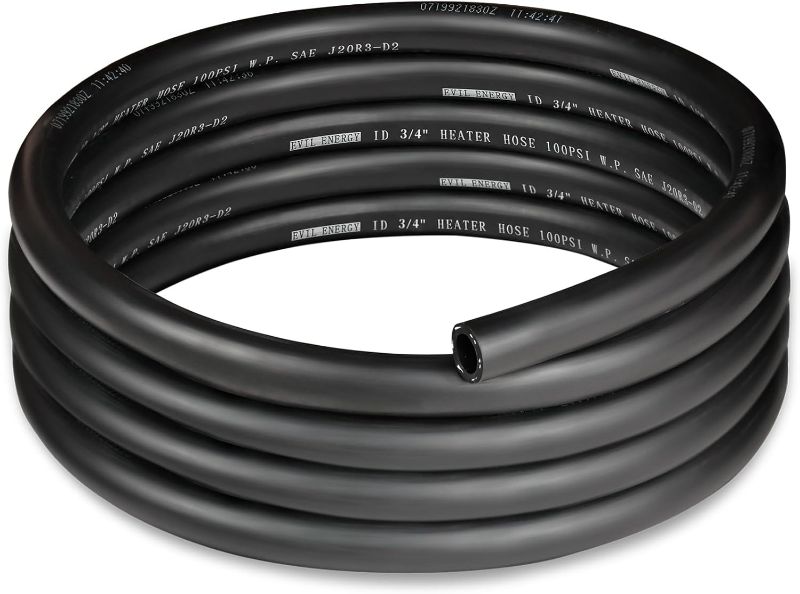 Photo 1 of EVIL ENERGY 3/4" Heater Hose Coolant Radiator Straight 100PSI SAE 20R3 10FT Black