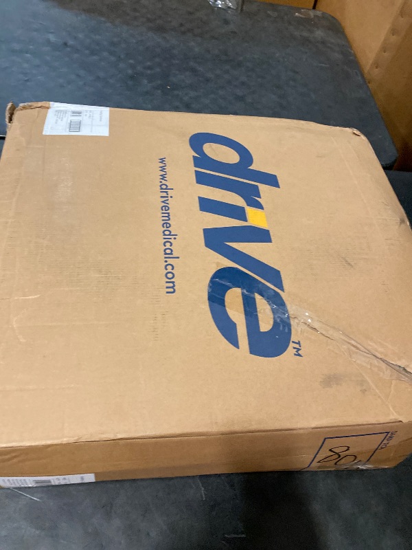 Photo 1 of Drive Medical Folding Steel Bedside Commode Chair - Portable 3-in-1 Toilet Solution - Adjustable Height - 7.5 Qt Bucket Included - Durable Powder-Coated Steel Frame - Supports Up To 350 Lb