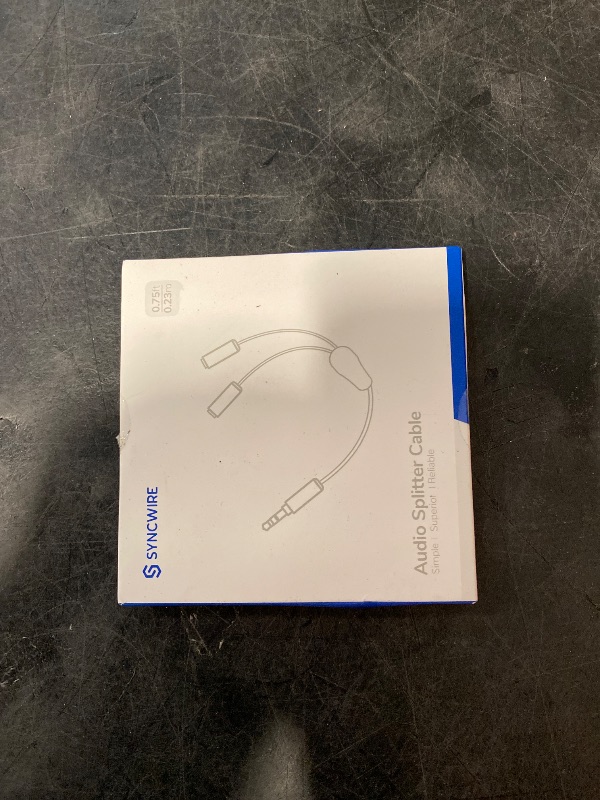 Photo 1 of Headphone Splitter, Nylon-Braided Extension Cable Audio Stereo Y Splitter (Hi-Fi Sound), 3.5mm Male To 2 Ports 3.5mm Female Headset Splitter for Phone, PS4, Switch, Tablets & More