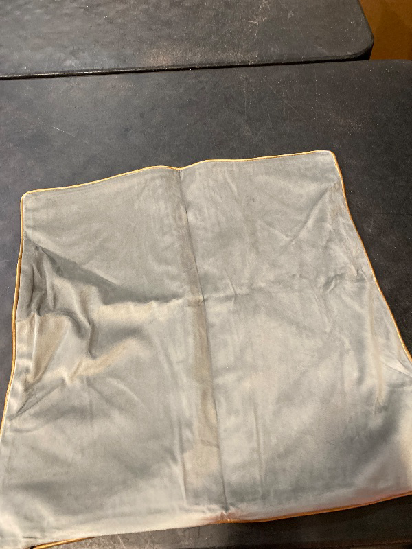 Photo 1 of Patchwork Light Grey Silk-Like Velvet Throw Pillow Cover with Gold Striped Leather Cushion Case Modern Luxury Lumbar Pillowcase for Sofa Couch Bedroom Living Room Home,12x20 inch