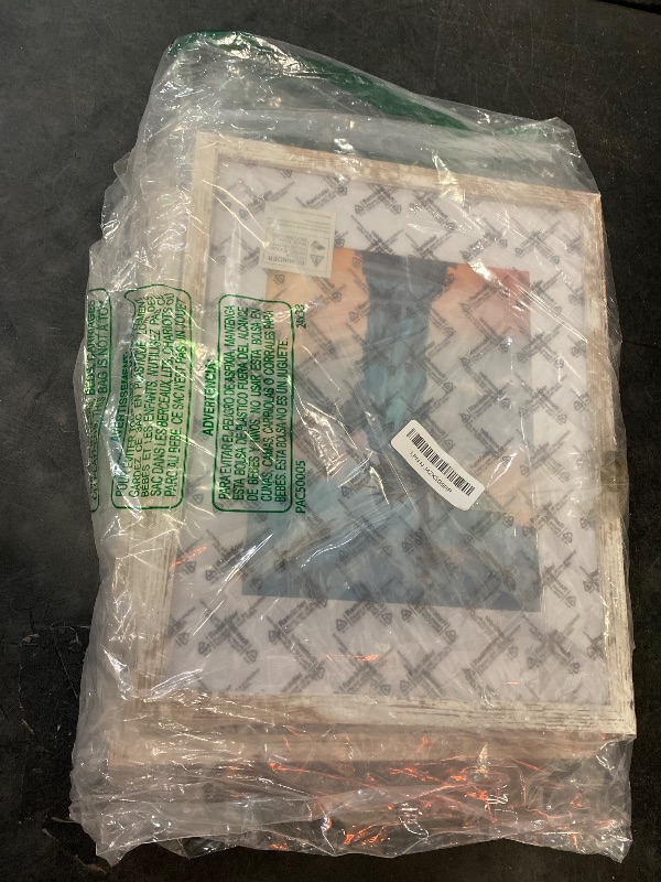 Photo 1 of 15x12 Frame Beige Shabby Chic Solid Wood Picture Frame | 1.25 Inch Moulding Width | Interior Frame Depth 0.5 Inches | Mastic Distressed Photo Frame Complete with UV Acrylic, Foam Board Backing