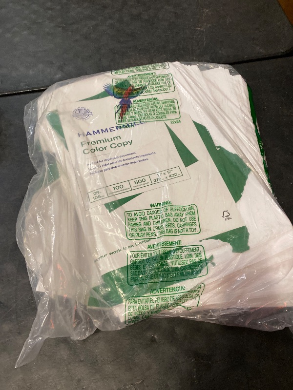 Photo 1 of Hammermill Printer Paper, Premium Color 28 lb Copy Paper, 11 x 17 - 100 Bright, Made in the USA, 102541R - 1 Ream (500 Sheets)