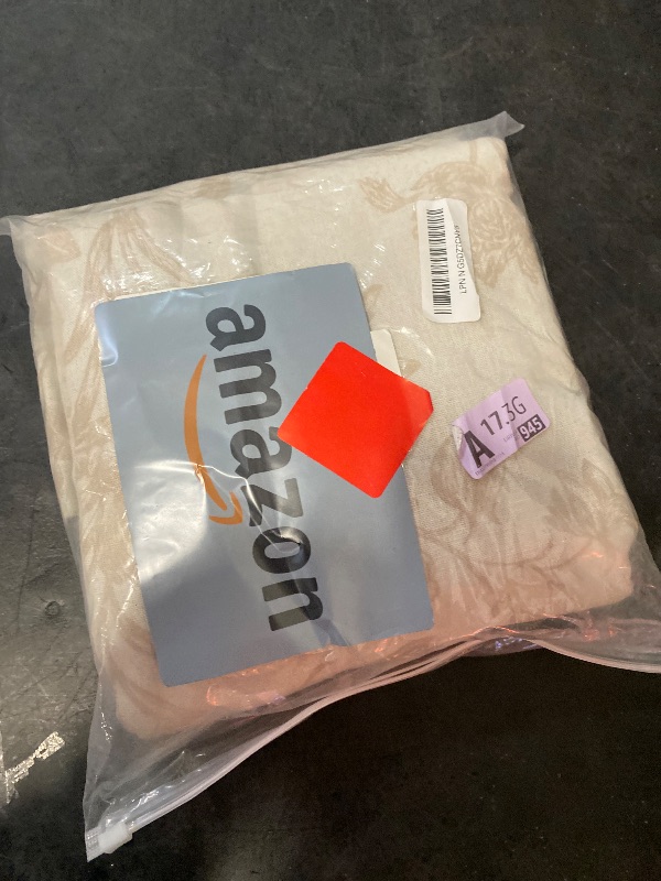 Photo 1 of Farmhouse Floral Linen Shower Curtain, Vintage Beige Pattern Rustic Shower Curtains for Bathroom, Tan Taupe,72x72