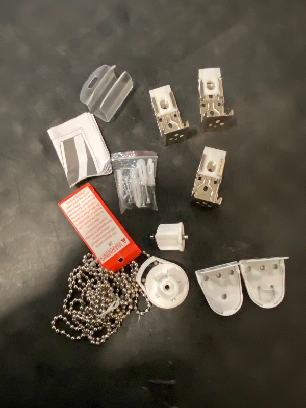 Photo 1 of Brackets for Gardesk Window Blinds Inside Mounting Brackets for Corded Venetian Blinds, 4X Screws, 2 Pack Stainless Steel Brackets for Window Shades Installing + Roller Blind Replacement Repair/Hardware Kit,Compatible with 1''(25mm) Shade Tube-with Metal 