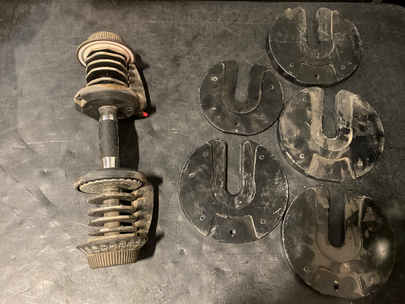 Photo 1 of ATIVAFIT Adjustable Dumbbell Pair 12-in-1 Quick Dial Safety Lock Anti-Slip Grip Space-Saving Home Gym