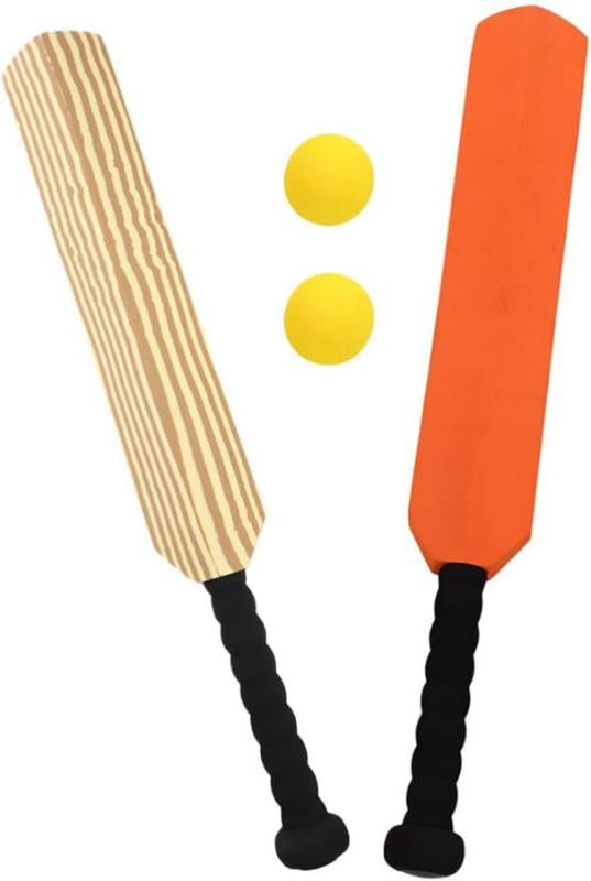 Photo 1 of Kids Cricket Set: 4pcs Foam Cricket Bat with Balls Plastic Baseball Bat Exercising Bat Backyard Cricket Sets Baseball Training Game for Kids Adult