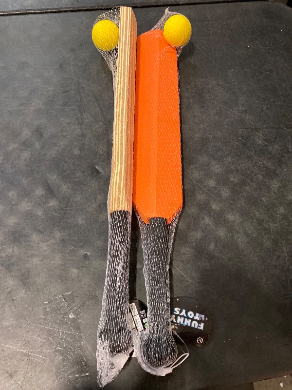 Photo 1 of Kids Cricket Set: 4pcs Foam Cricket Bat with Balls Plastic Baseball Bat Exercising Bat Backyard Cricket Sets Baseball Training Game for Kids Adult