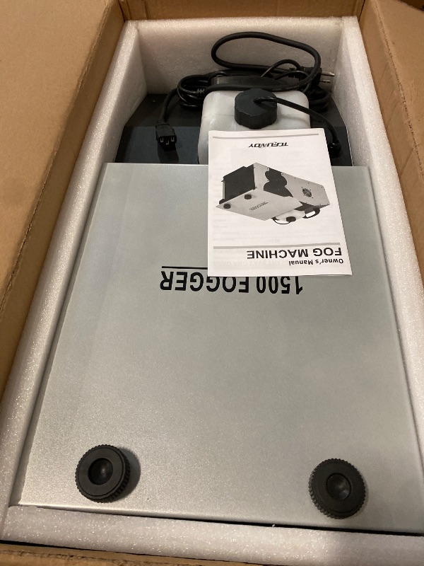 Photo 1 of Fog Machine Low Lying, 1500W Smoke Machine Stage Fog Maker Fogger 18000CFM with Remote & Wired control for Halloween Wedding Party Stage Effect