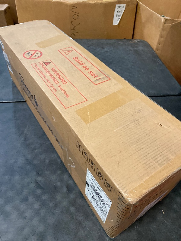 Photo 1 of Annecy 6ft Pre-Lit Christmas Tree, Black Artificial Full Spruce Christmas Tree for Home, Office, Party Decoration w/ 970 Branch Tips, 250 Warm White & Multi-Color Lights, Metal Hinges & Base,Black 6ft