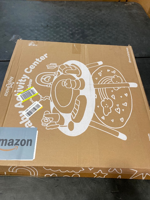 Photo 1 of 4-in-1 Baby Activity Center | Montessori-Inspired Design | 8 Interactive Toys | Tummy Time, Exersaucer & Toddler Table | Shower Gift | Essential | Must Have for 3, 6, 12 Month Old (Rainbow)