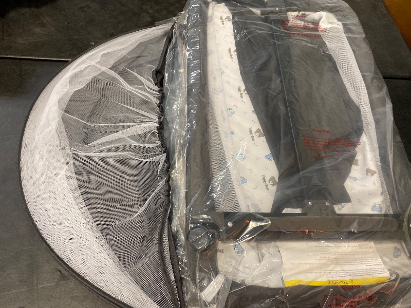 Photo 1 of Baby Bassinet, Bedside Bassinet for Baby, 3 in 1 Bassinet Bedside Sleeper with Wheels, Mosquito Net, Adjustable Easy Folding Portable Bed for Infant Newborn (Dark Grey)