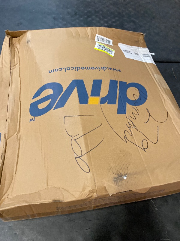 Photo 1 of Drive Medical Folding Steel Bedside Commode Chair - Portable 3-in-1 Toilet Solution - Adjustable Height - 7.5 Qt Bucket Included - Durable Powder-Coated Steel Frame - Supports Up To 350 Lb