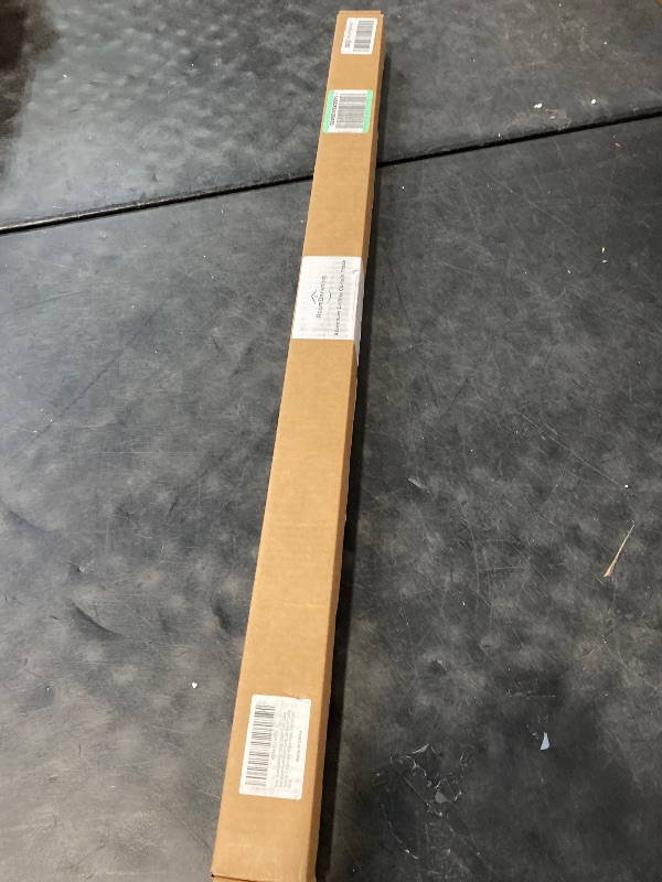 Photo 1 of Ceiling Curtain Track, Ceiling Wall Mount Room Divider Curtains Track Rods Heavy Duty Ceiling Track Curtain Rail, RV Ceiling Track for Curtains with Rollers Hooks Clips for 3-6ft, White