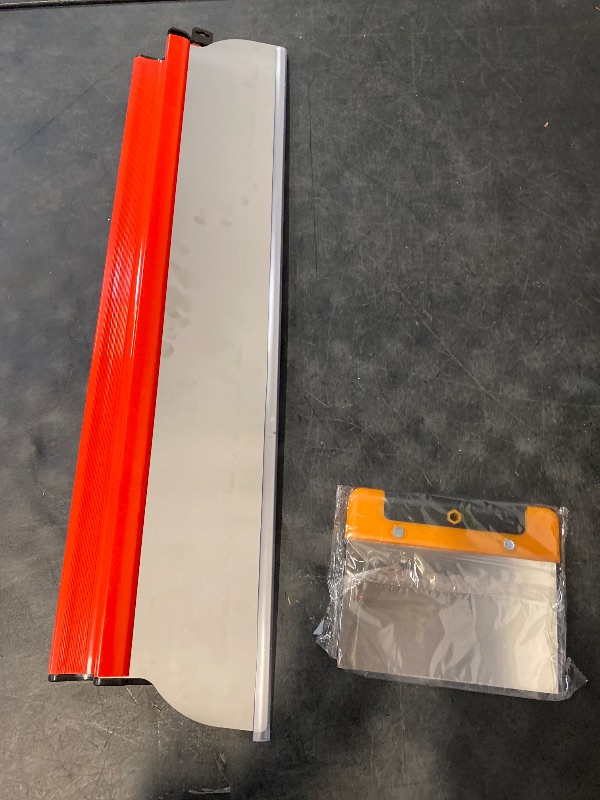 Photo 1 of Drywall Skimming Blade 16” + 6” Scraper Tool Set - Stainless Blade, Ergonomic Z Handle, Multi-Use Trowel Set - Ideal for Skim Coating, Tiling, Cement, Spackling, DIY Drywall Repair