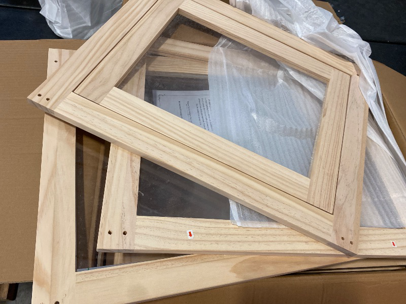 Photo 1 of Clear Acrylic Dog Playpen, Retractable Transparent Freestanding Dog Gates by, Easy Assemble Kennel Cage Enclosure for Large Medium Small Dogs(B-White,12-Piece)
